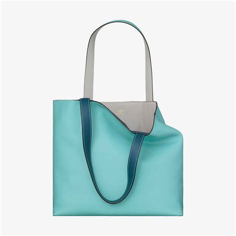 hermes tote bag blue|hermes reversible tote bag.